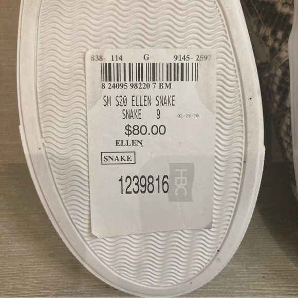 STEVE MADDEN Sz 9 Ellen Snake Print  Slip On Leather Upper Rubber Sole Loafers - Picture 12 of 12